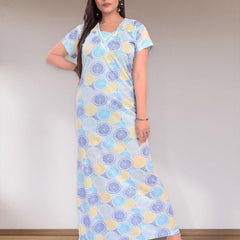 Be You Women Tropical Printed Maxi Sweat Nightdress