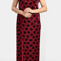 Be You Women Printed Maxi Nightdress Set
