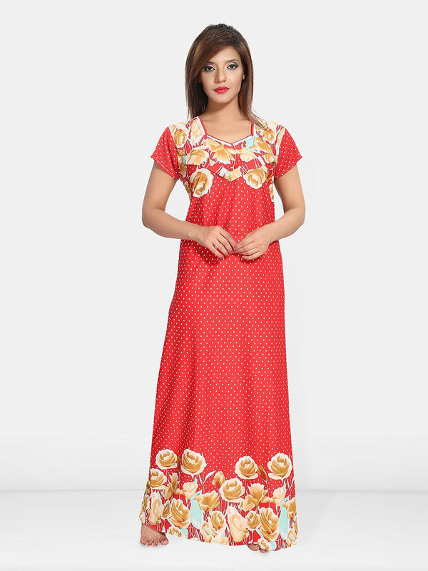 Be You Floral Printed Maternity Maxi Nightdress