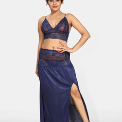 Be You Women Shoulder Straps Maxi Sweat Nightdress