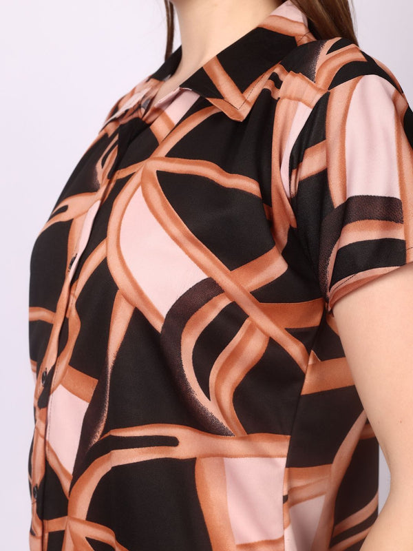 Be You Women Black Printed Night suit