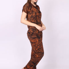 Be You Women Printed Satin Night suit