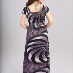 Be You Printed Square Neck Maxi Nightdress