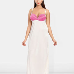 Be You  Women Solid Maxi Nightdress