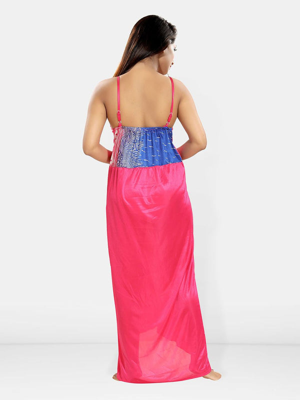 Be You Women Printed Maxi Nightdress