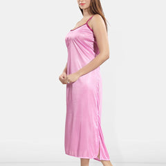 Be You Embroidered Satin Maxi Nightdress With Robe