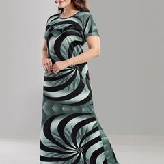 Be You Printed Maxi Maternity Nightdress