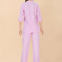 Be You Embroidered Top With Trousers Co-Ords