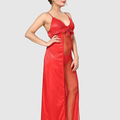 Be You Women Satin Maxi Nightdress