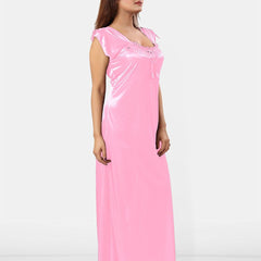 Be You Square Neck Sleeveless Satin Maxi Nightdress