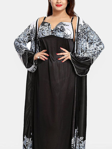 Be You Maxi Wrap Nightdress With Robe