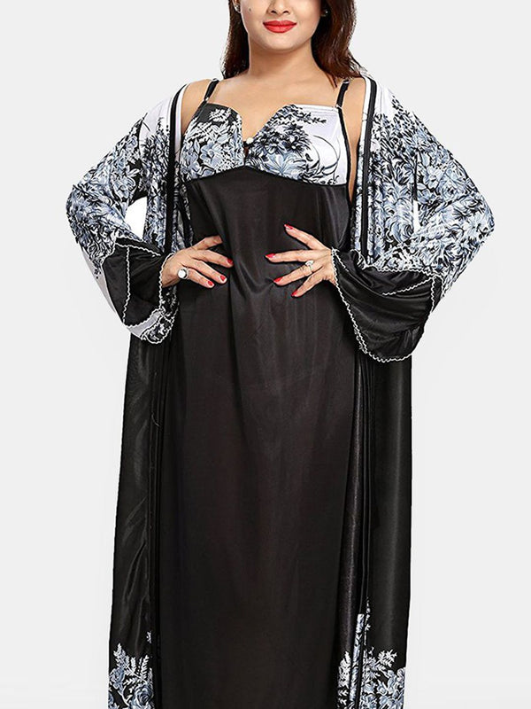 Be You Maxi Wrap Nightdress With Robe