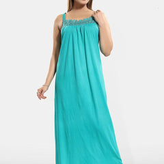 Be You Lace Cotton Maxi Nightdress
