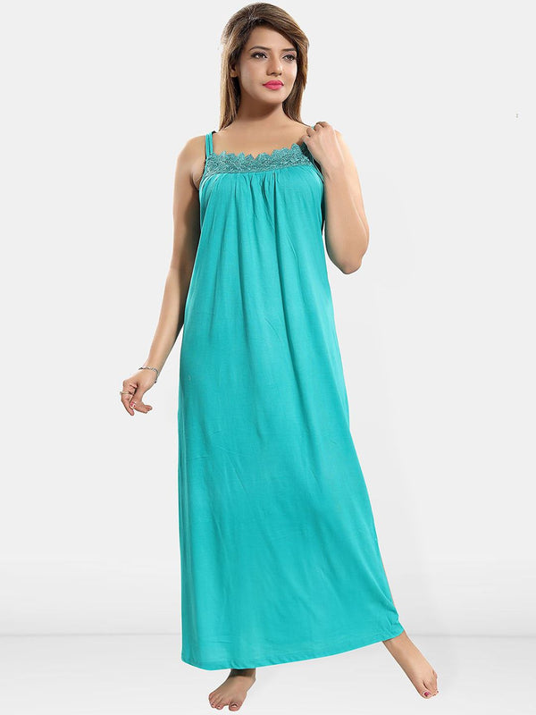 Be You Lace Cotton Maxi Nightdress