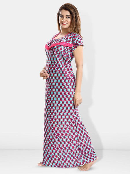 Be You Printed Maternity Maxi Nightdress