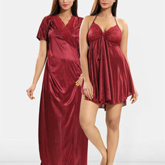 Be You Women 2 pieces Maxi Wrap Nightdress