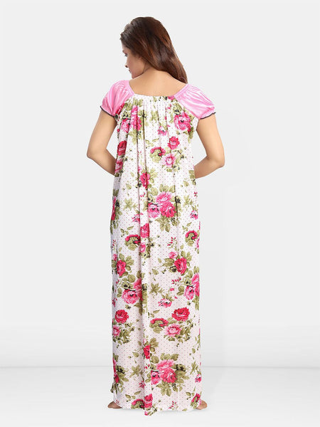 Be You Women Printed Maxi Nightdress