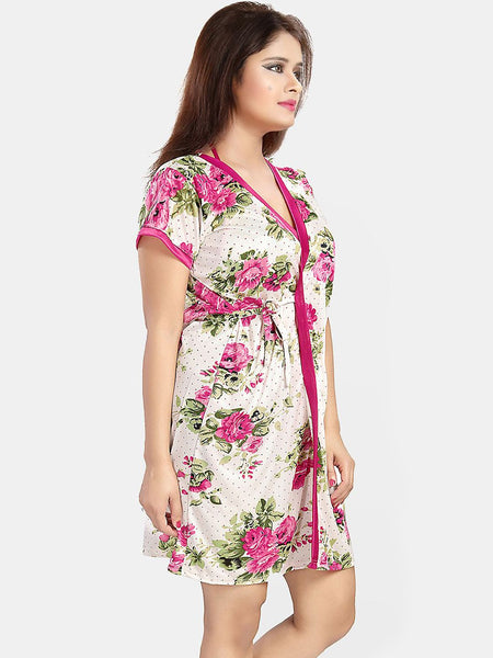 Be You Women Printed Nightdress