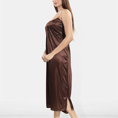 Be You Women 2 pieces Satin Maxi Nightdress