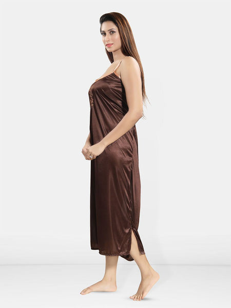 Be You Women 2 pieces Satin Maxi Nightdress