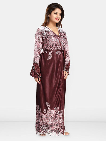 Be You Women Maxi Nightdress with Robe