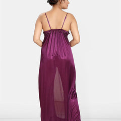 Be You Women Solid Maxi Nightdress