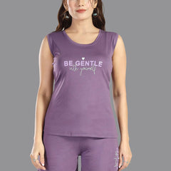 Be You Women Printed T-shirt & Shorts Night suit