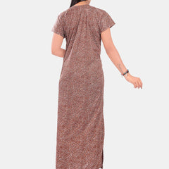 Be You Abstract Printed Maxi Nightdress