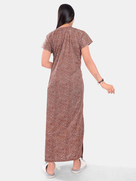 Be You Abstract Printed Maxi Nightdress