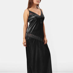 Be You Shoulder Straps Satin Maxi Nightdress