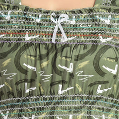 Be You Printed Smocked Maxi Nightdress