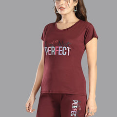 Be You Women Typography Printed Night suit