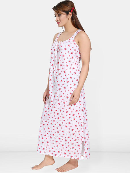 Be You Printed Pure Cotton Maxi Nightdress