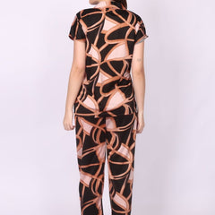 Be You Women Black Printed Night suit