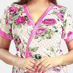 Be You Floral Printed Satin Maxi Nightdress