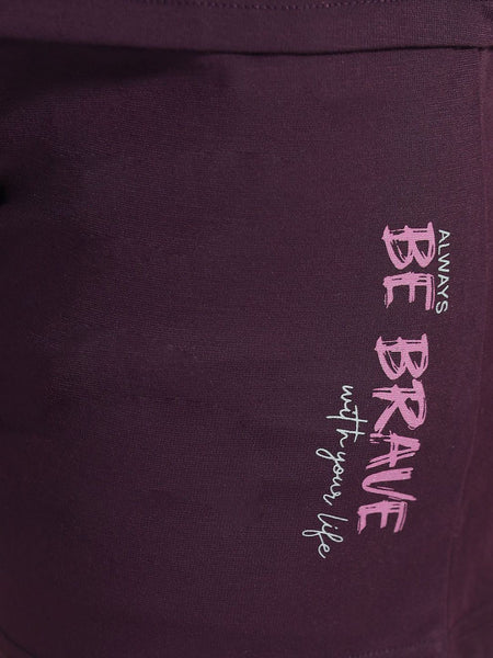 Be You Women Typography Printed T-shirt Shorts Night suit