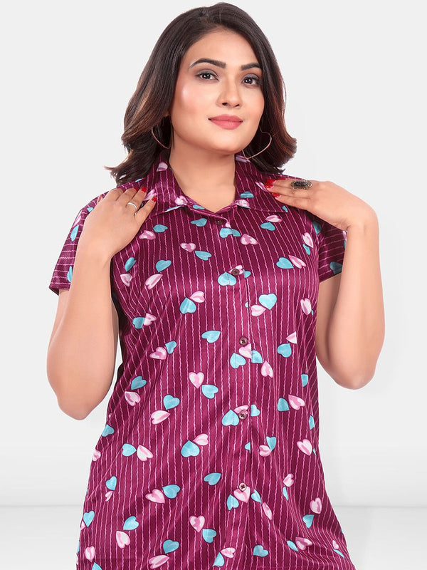Be You Women Printed Night suit