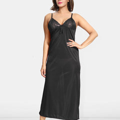 Be You Women Solid Nightdress with Robe