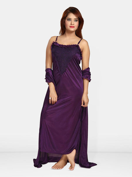 Be You Satin Maxi Nightdress With Robe