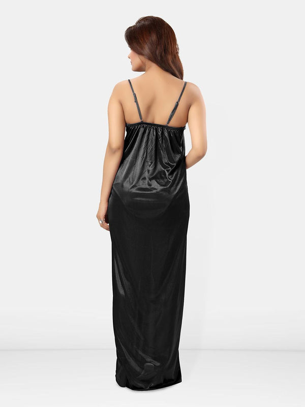 Be You Shoulder Straps Satin Maxi Nightdress