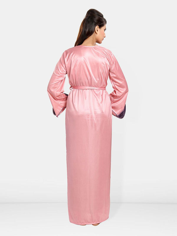 Be You Women Satin Maxi Nightdress With Robe