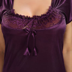 Be You Women Satin Maxi Nightdress