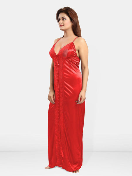 Be You Women Shoulder Straps Sleeveless Maxi Nightdress
