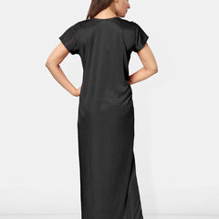 Be You Women Satin Maxi Nightdress