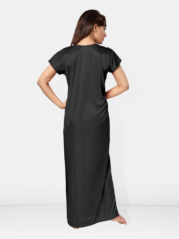 Be You Women Satin Maxi Nightdress