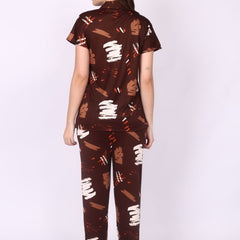 Be You Women Abstract Printed Night suit