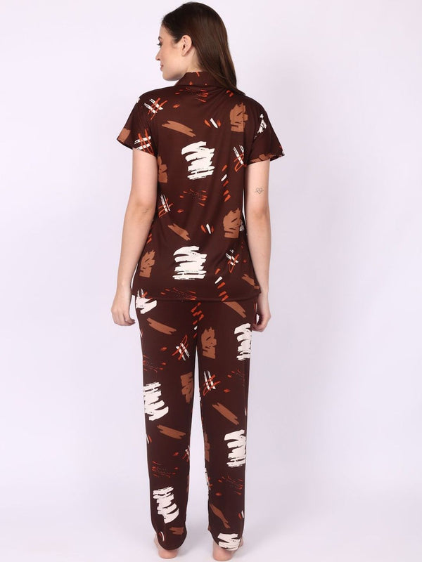 Be You Women Abstract Printed Night suit