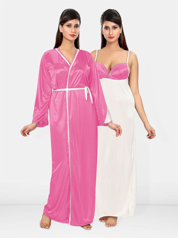 Be You  Women Solid Maxi Nightdress