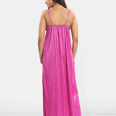 Be You Set of 2 Satin Maxi Wrap Nightdress