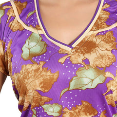Be You Floral Printed Satin Maxi Nightdress